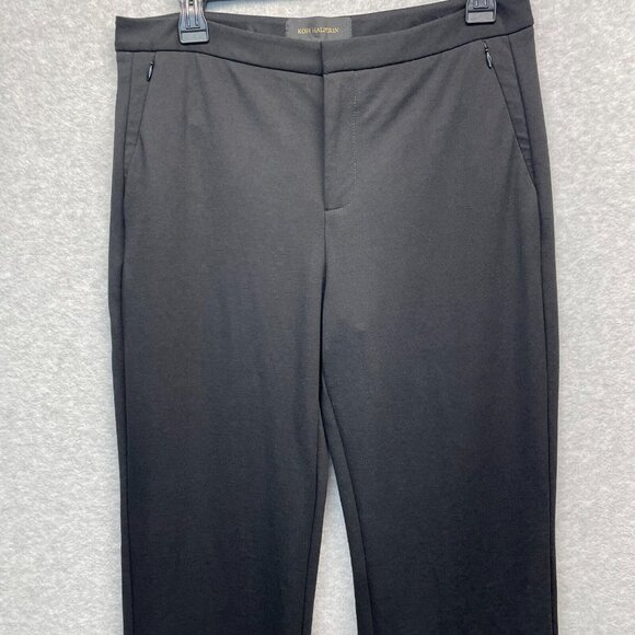 Kobi Halperin Rylie Knit Flare Pants Womens 10 Black‎ Bootcut Stretch Trousers - Picture 2 of 11